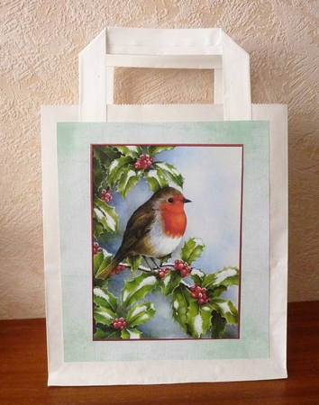 Robin Reflection and Holly Robin Toppers by Anne Jackson