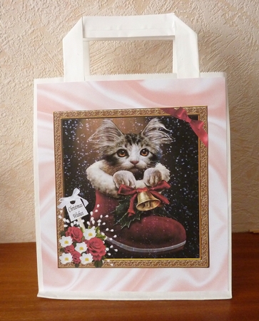 CHRISTMAS PUSS IN BOOT 2  (SUPER CUTE) by Anne Jackson