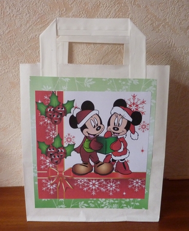 Carol singing mice with toony holly 8x8 by Anne Jackson