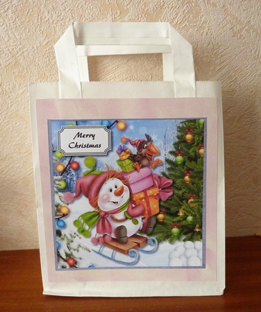 Skiing snowlady by Anne Jackson