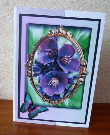 just for you purple flowers by Anne Jackson
