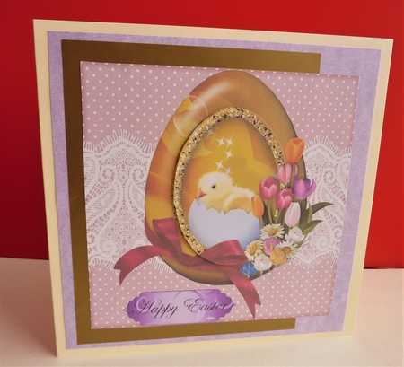 Easter Chicken And Spring Flowers by Anne Jackson