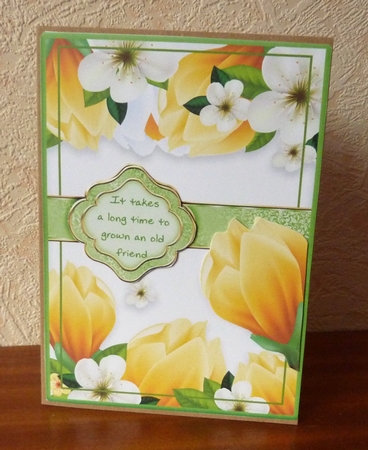 Friendship in Many Ways Card Topper by Anne Jackson