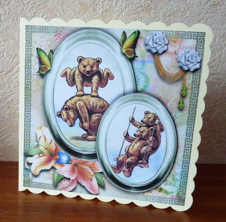 Teddy playing 3 by Anne Jackson