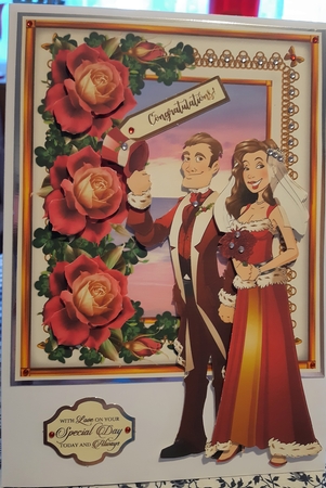 Floribunda Wedding by the Sea of Dreams - left empty insert by Anne Jackson
