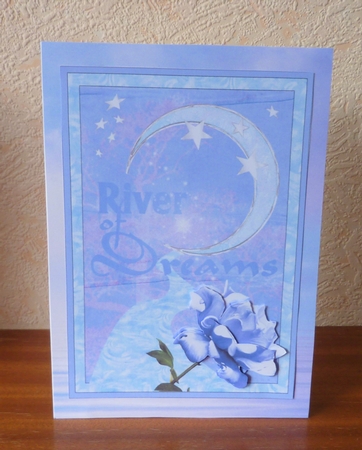 River of Dreams - Quick Card with Decoupage by Anne Jackson