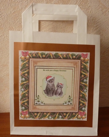 Festive Christmas Frame Blank 8x8 by Anne Jackson