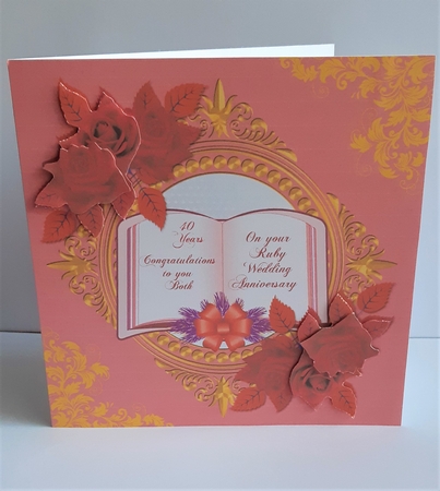 Ruby Red Roses Anniversary by Anne Jackson