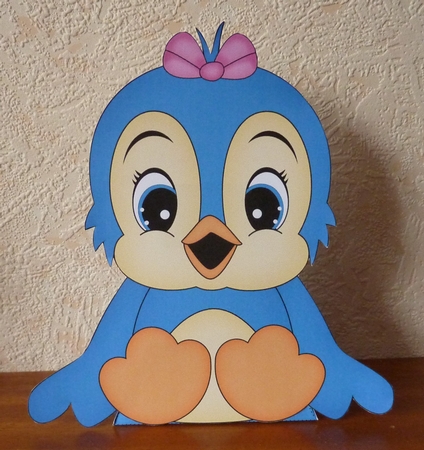 3D Cute Bird Treat Box Gift Set Mini Kit - Cute Little BeBe Bird by Anne Jackson