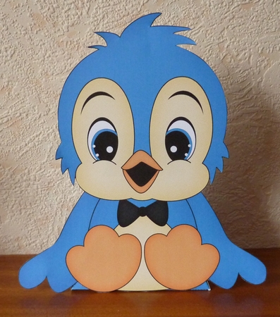 3D Cute Bird Treat Box Gift Set Mini Kit - Cute Little Bloo Bird by Anne Jackson