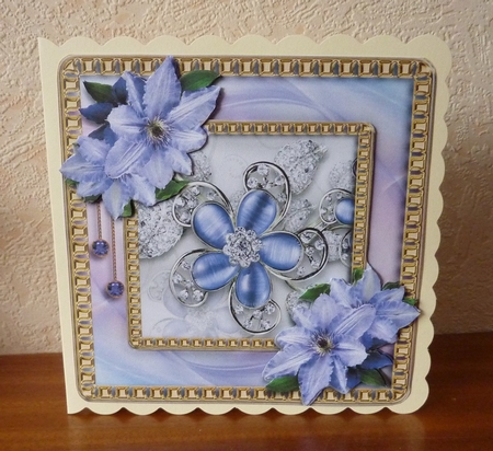Pastel Posies Clematis by Anne Jackson