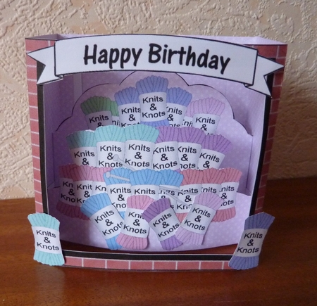 3D Shadow Box Card Mini Kit  -  The Knits n Knots Knitting Shop by Anne Jackson