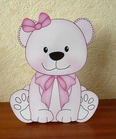 3D Cute Bear Treat Box Gift Set Mini Kit - Cute Little Bliss Bear by Anne Jackson