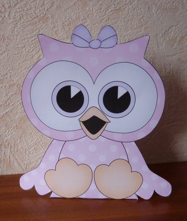 3D Cute Bird Treat Box Gift Set Mini Kit - Cute Little Olla Owl by Anne Jackson