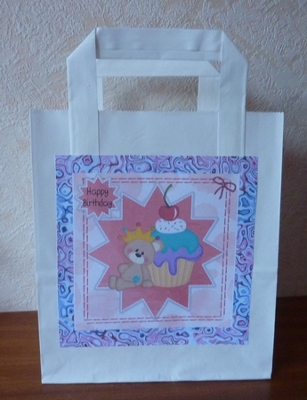 Birthday bear - to the one I love in pink by Anne Jackson