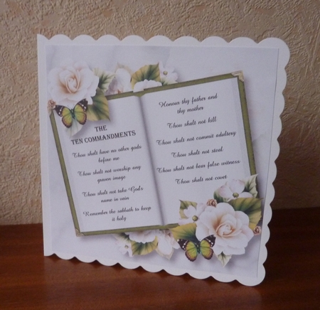 The Ten Commandments - Open Book 8x8 by Anne Jackson
