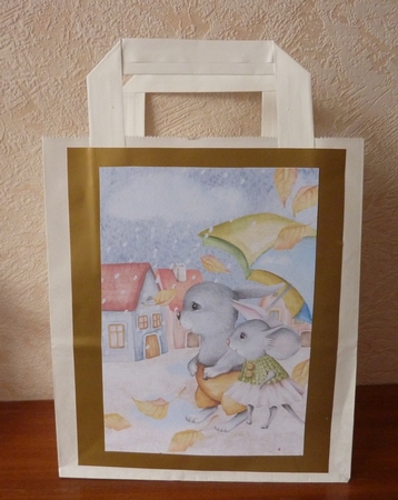 Stroll in the Rain Quick Card/Topper by Anne Jackson