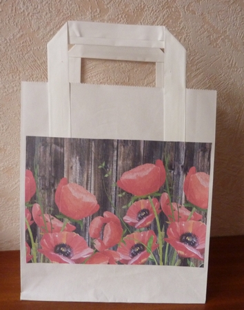 Poppies A4 Background by Anne Jackson