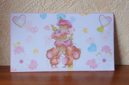 Sweet mice cupcake tower money wallet by Anne Jackson