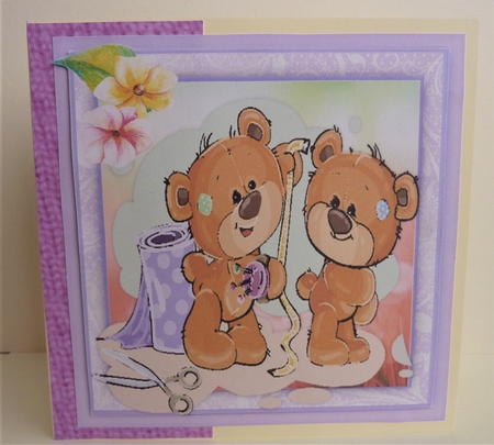 Crafty Sewing and Knitting Bears 1 by Anne Jackson