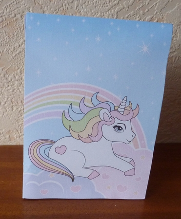 3D Gift Bag Mini Kit -  Cute Little Unicorn Rainbow  by Anne Jackson