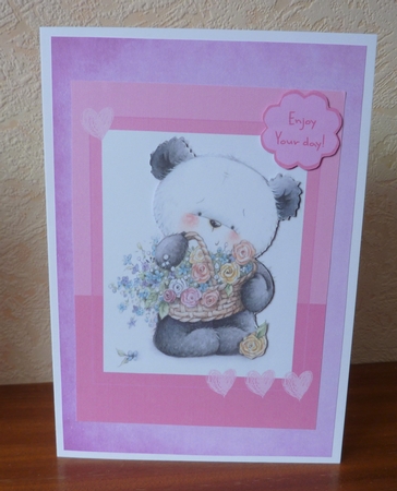 Birthday Greeting Card with Panda by Anne Jackson