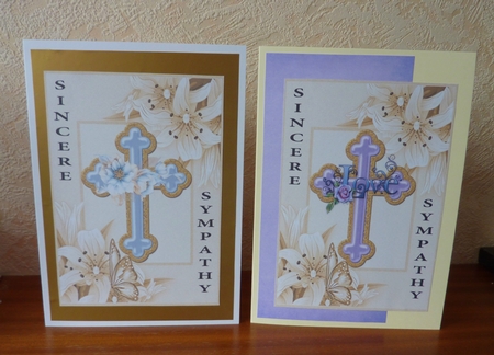 Sympathy Lillies and Cross 5 and 6 by Anne Jackson