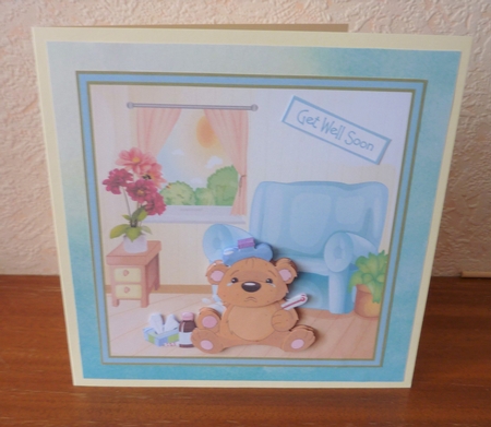 Teddy bear sick by Anne Jackson