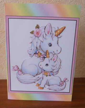 Mothers Day Unicorns 1 Mom by Anne Jackson