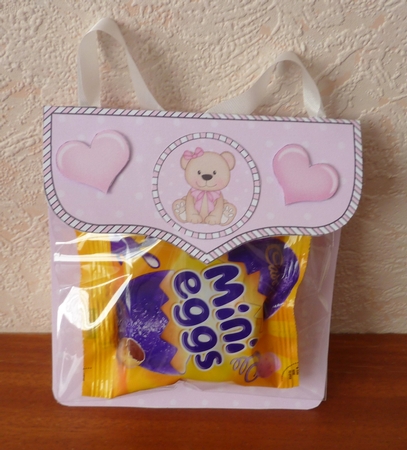 3D Gift Bag Mini Kit - Cute Little Teddy by Anne Jackson