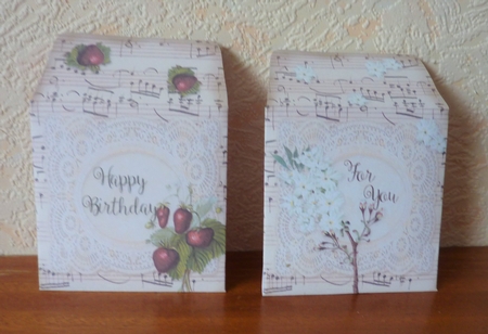 Duo Set of Vintage Wallets, Pockets, Gift Voucher or Money Envelopes - Set 1 by Anne Jackson