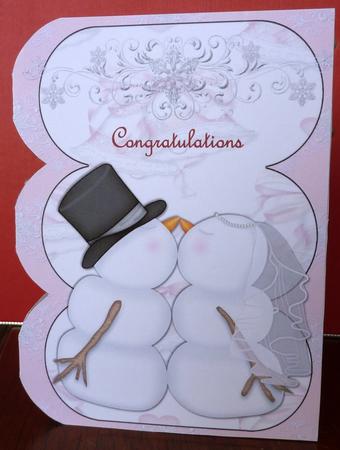 A Winters Wedding Triple Arch Card by Anne Jackson