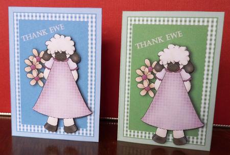Thank Ewe 2 - Notelets by Anne Jackson