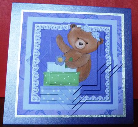 Bear with Parcels Star Pyramid by Anne Jackson