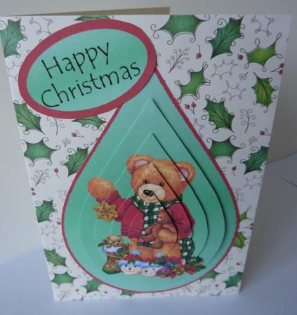 Christmas Ted Teardrop Pyramid by Anne Jackson