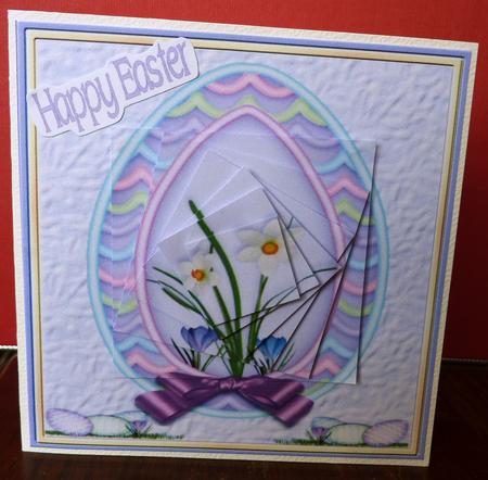 Lilac Easter Egg Twisted Pyramid by Anne Jackson