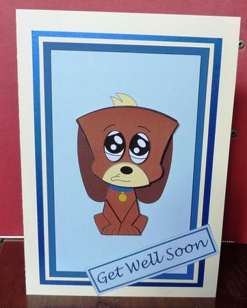 Get Well Soon Puppy - Decoupage by Anne Jackson