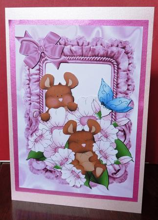 Little Sleepy Mouse, Among the Flowers, A4 Topper by Anne Jackson