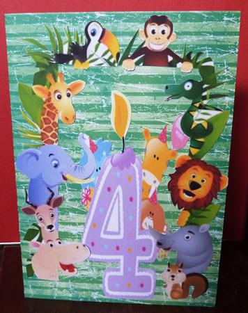 4th Birthday Animals by Anne Jackson