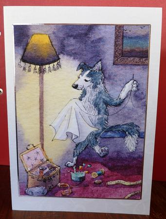 A4 a Stitch in Time Saves Nine -  by Anne Jackson