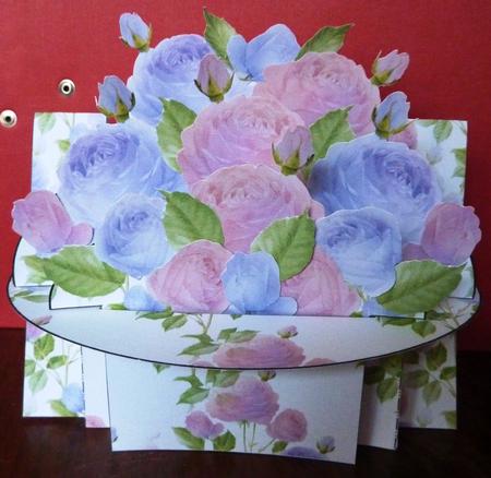 Pastel Roses 3D Shelf Card Kit by Anne Jackson