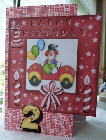 Clown in Car for Girl with Ages by Anne Jackson