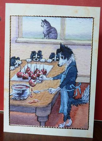 Making Toffee Apples with a Very Interested Audience by Anne Jackson