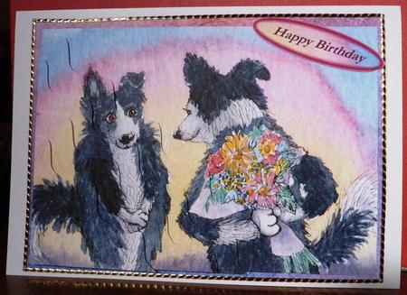 Just for You, a Bunch of Flowers Wavy Corner Stacker Topper by Anne Jackson