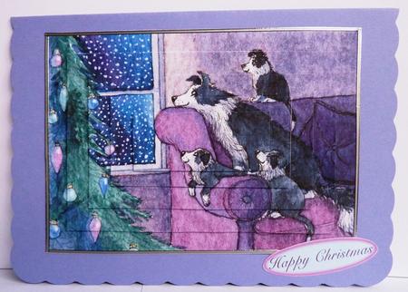 Waiting for Santa Rectangular Pyramid by Anne Jackson