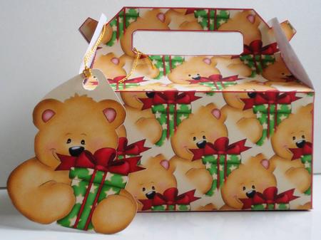 Christmas Bear Gift Box by Anne Jackson