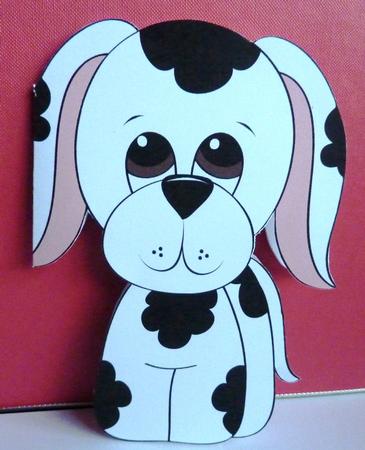 Dalmation Shaped Card with Numbers 0-9 by Anne Jackson