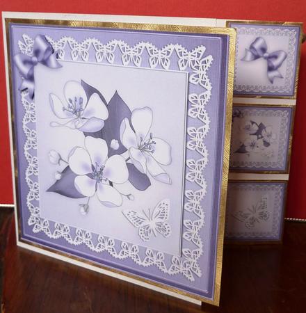 Apple Blossom 8 x 8 Quick Card Topper by Anne Jackson