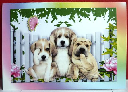 Three Wise Pooches, See No Evil, Hear No Evil Speak No Evil by Anne Jackson