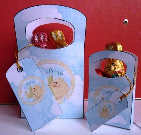 Cute Easter Chick Gift Bag & Tag by Anne Jackson